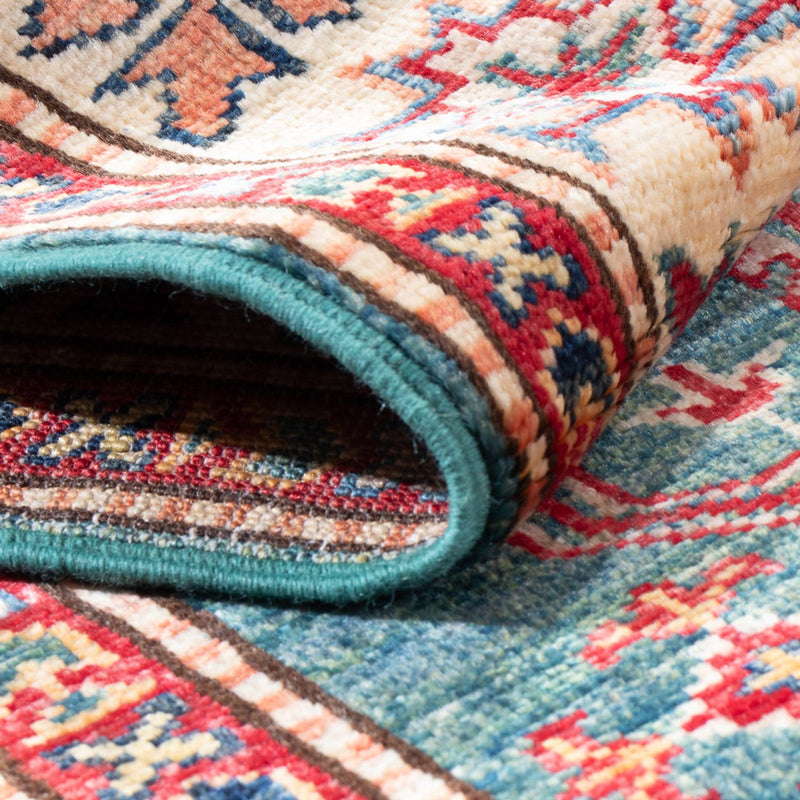 Loper Ziegler Tapijt - Kazak - 298 x 82 cm - veelkleurig