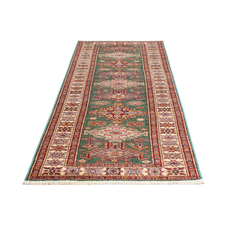 Loper Ziegler Tapijt - Kazak - 297 x 80 cm - groen
