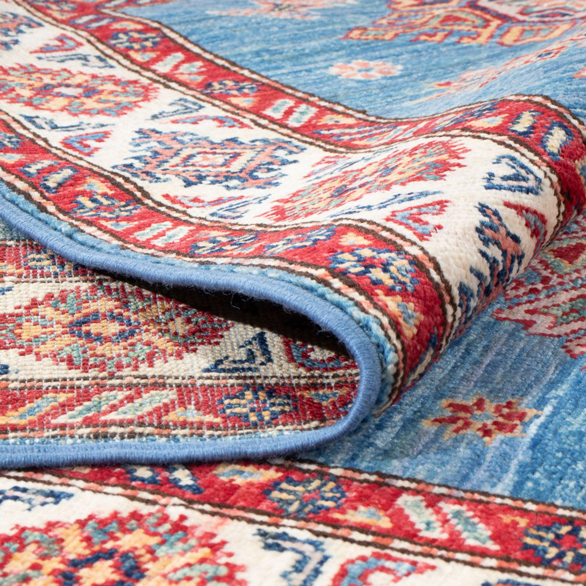 Loper Ziegler Tapijt - Kazak - 305 x 79 cm - blauw