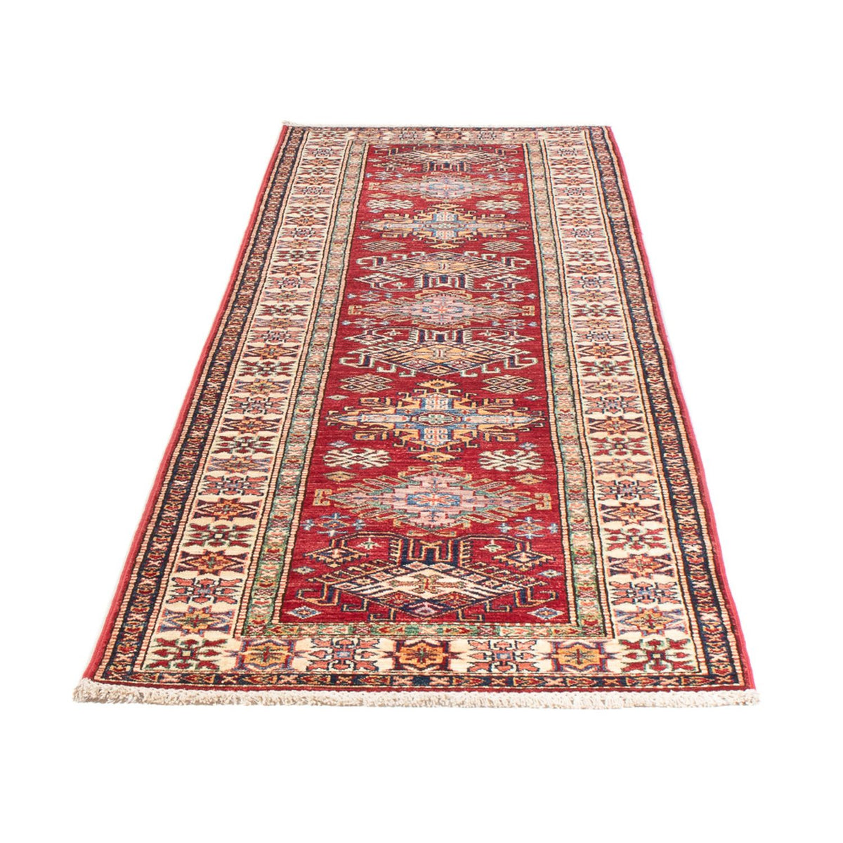 Loper Ziegler Tapijt - Kazak - 302 x 81 cm - rood