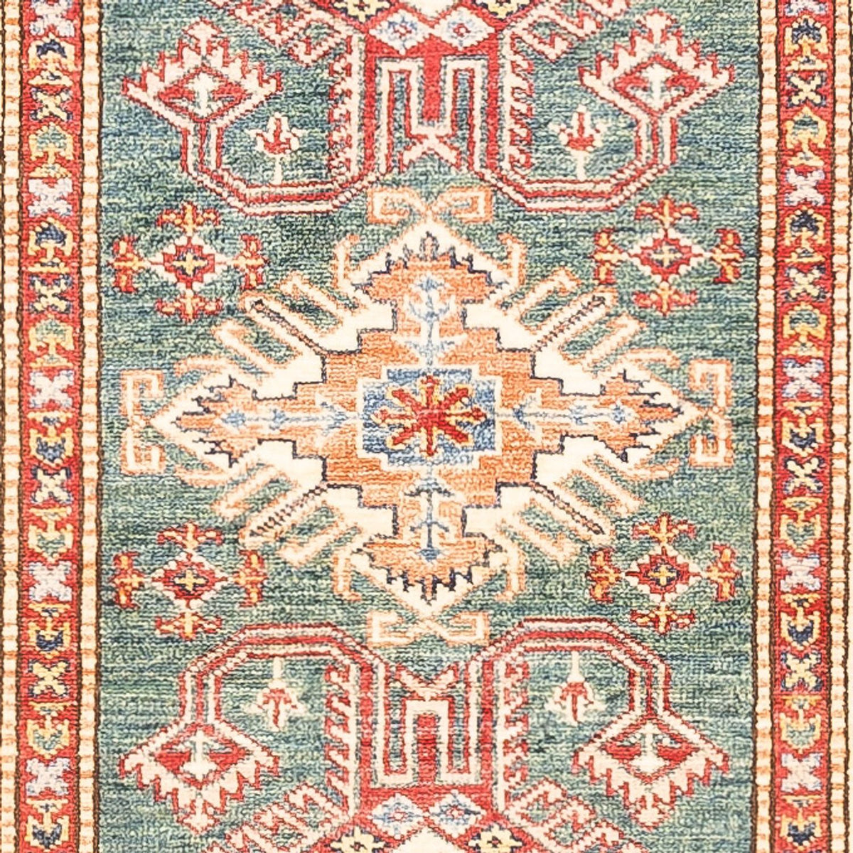 Loper Ziegler Tapijt - Kazak - 297 x 78 cm - groen