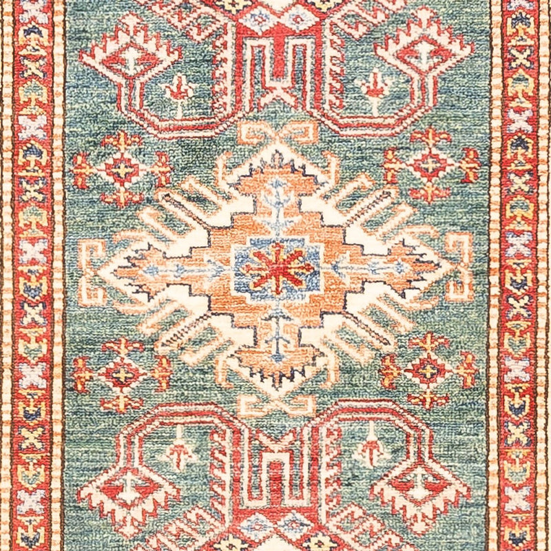Loper Ziegler Tapijt - Kazak - 297 x 78 cm - groen