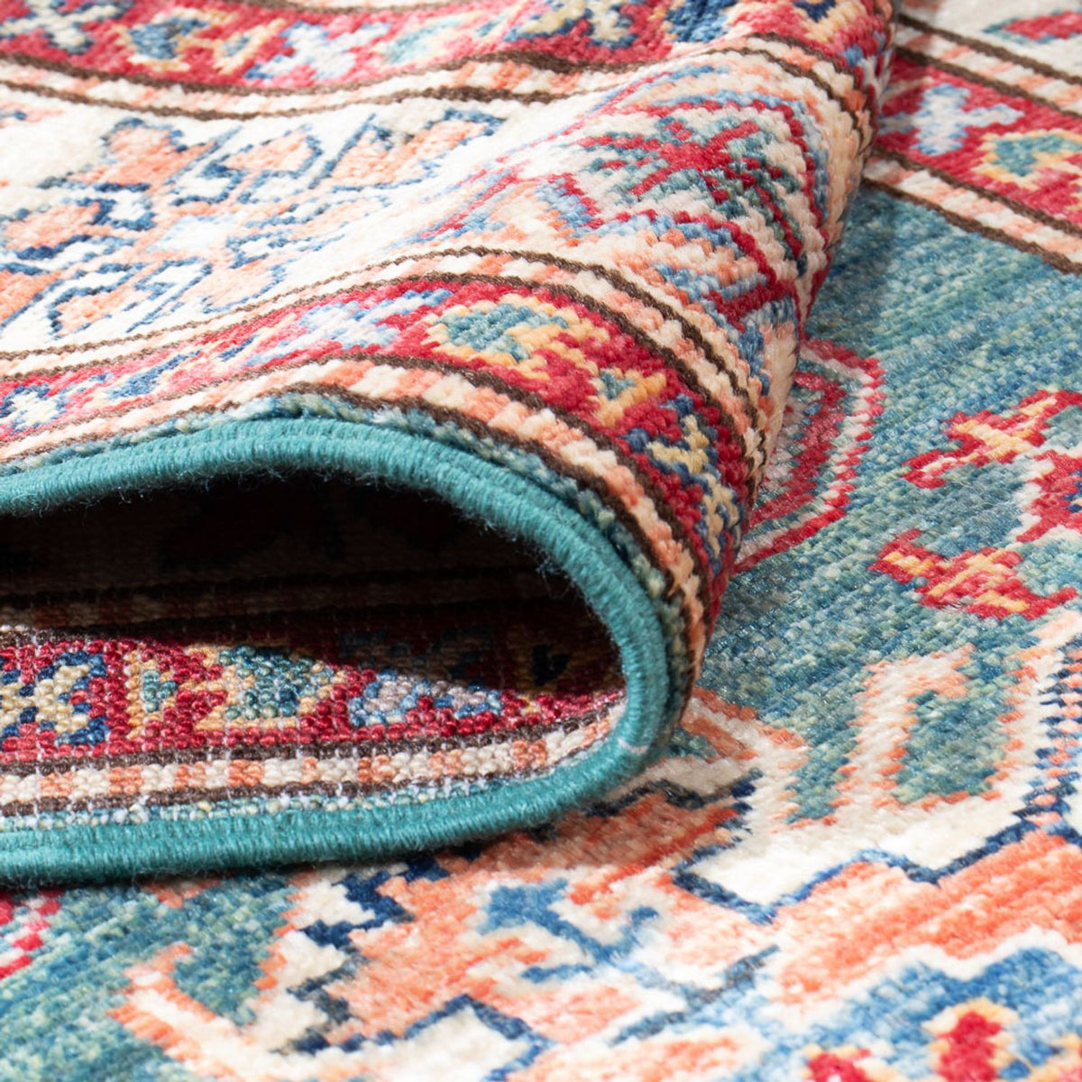 Loper Ziegler Tapijt - Kazak - 297 x 78 cm - groen