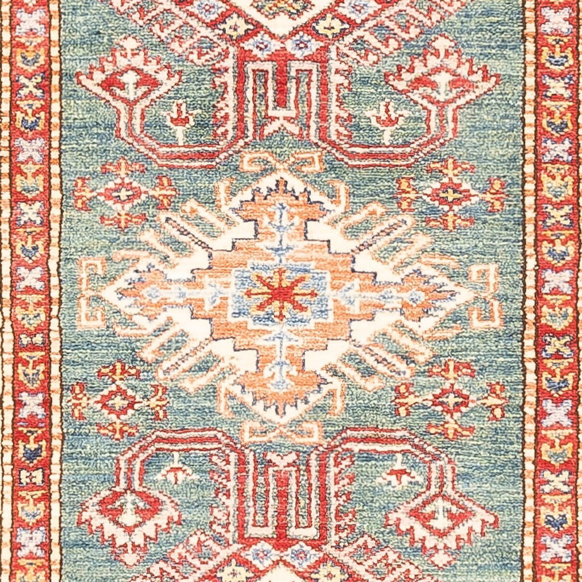 Loper Ziegler Tapijt - Kazak - 298 x 79 cm - groen
