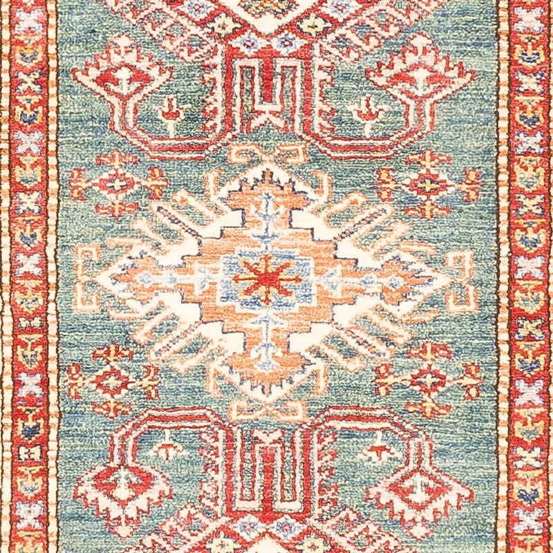 Loper Ziegler Tapijt - Kazak - 298 x 79 cm - groen