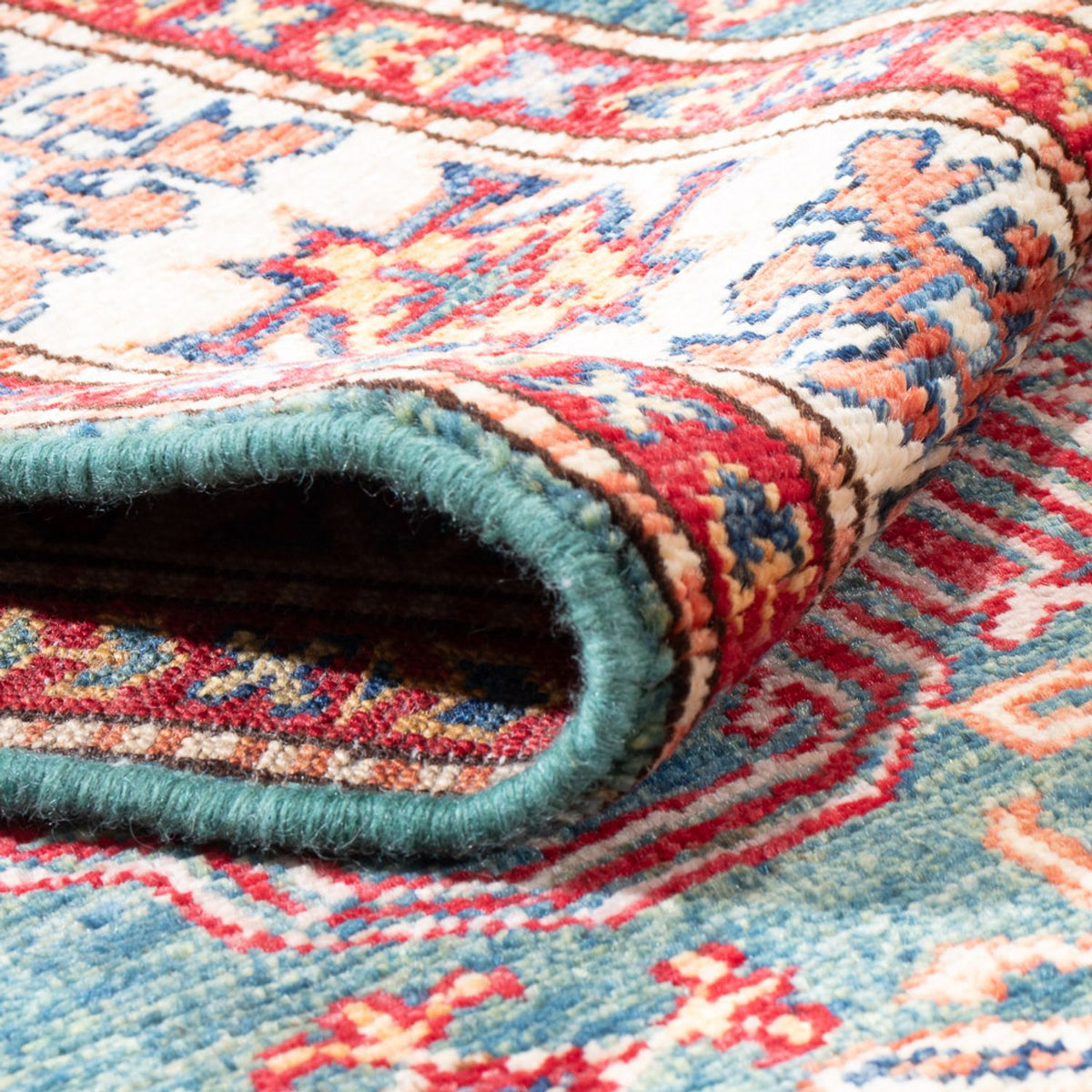 Loper Ziegler Tapijt - Kazak - 298 x 79 cm - groen