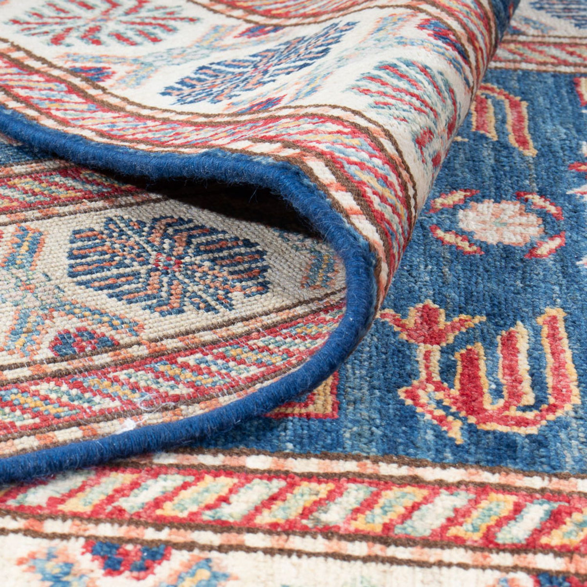 Loper Ziegler Tapijt - Kazak - 299 x 84 cm - blauw