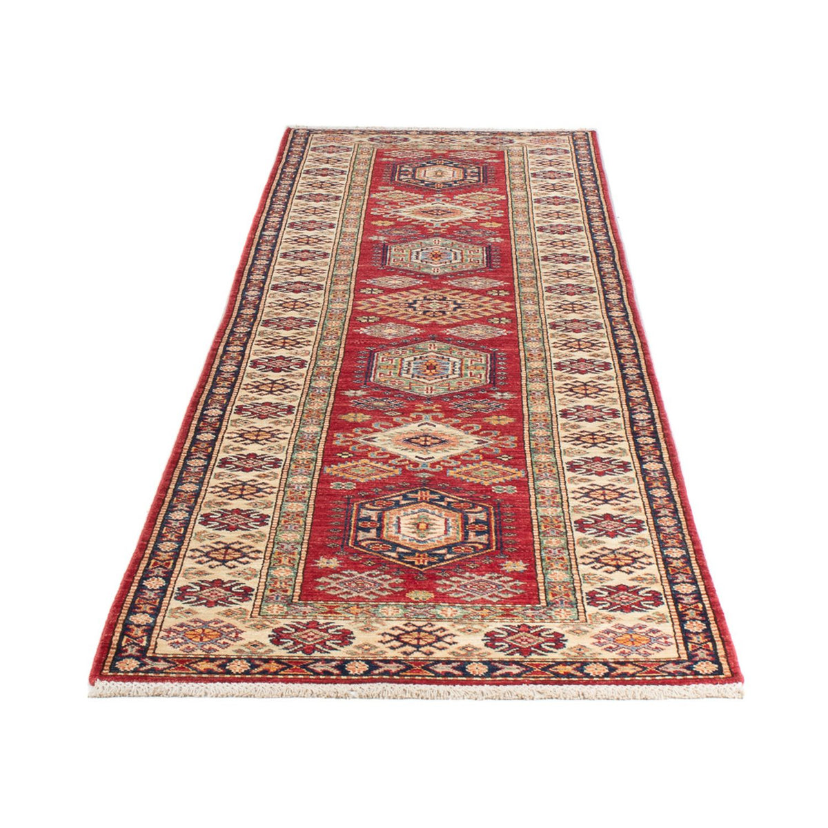 Loper Ziegler Tapijt - Kazak - 303 x 79 cm - rood
