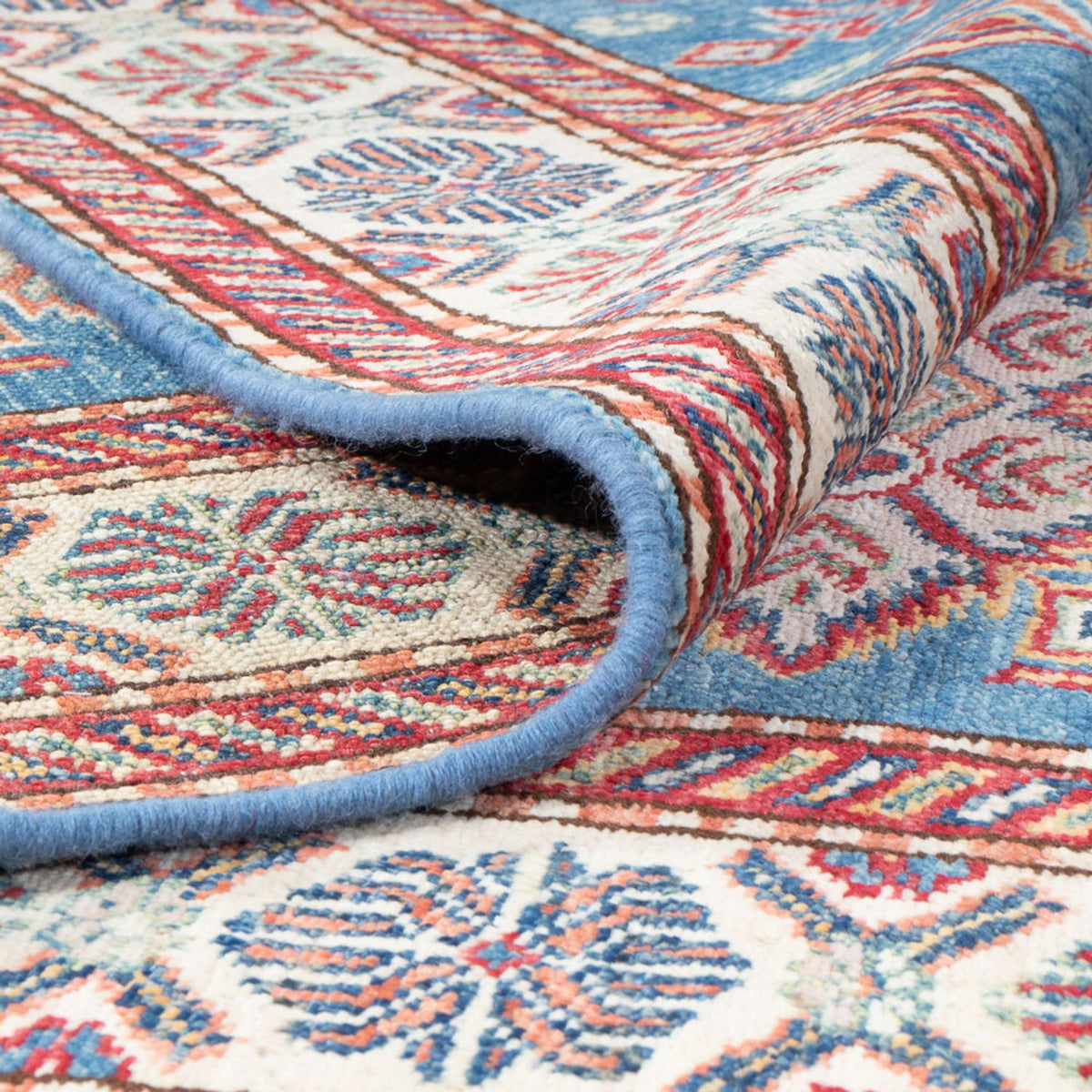 Loper Ziegler Tapijt - Kazak - 290 x 82 cm - blauw
