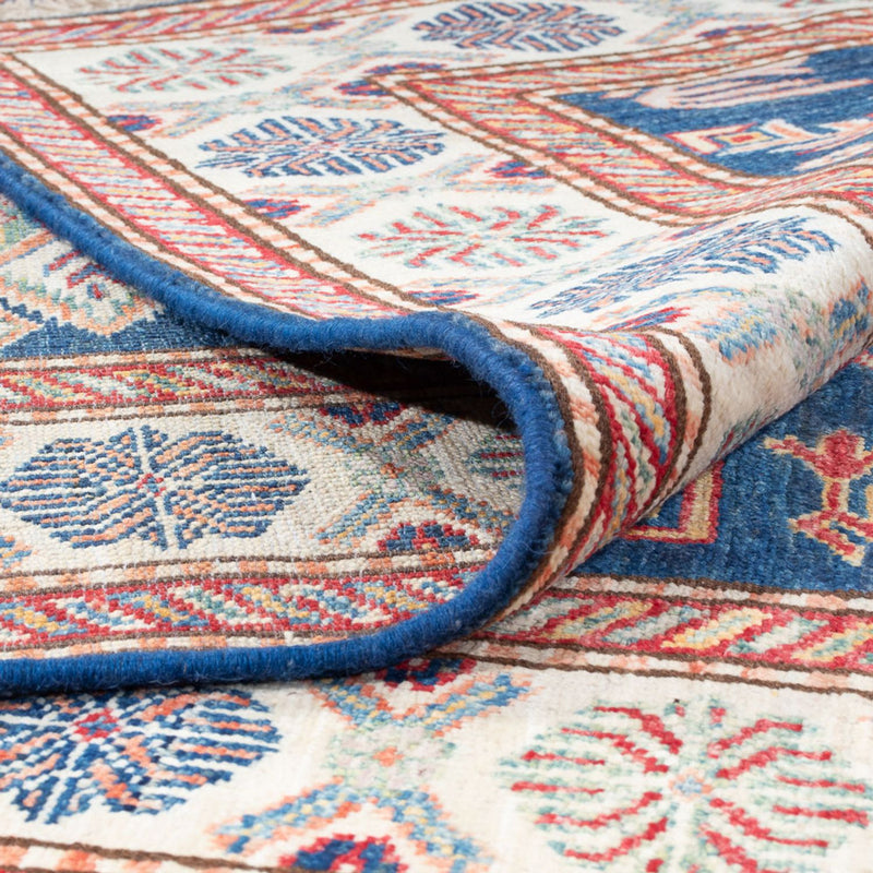 Loper Ziegler Tapijt - Kazak - 302 x 84 cm - blauw