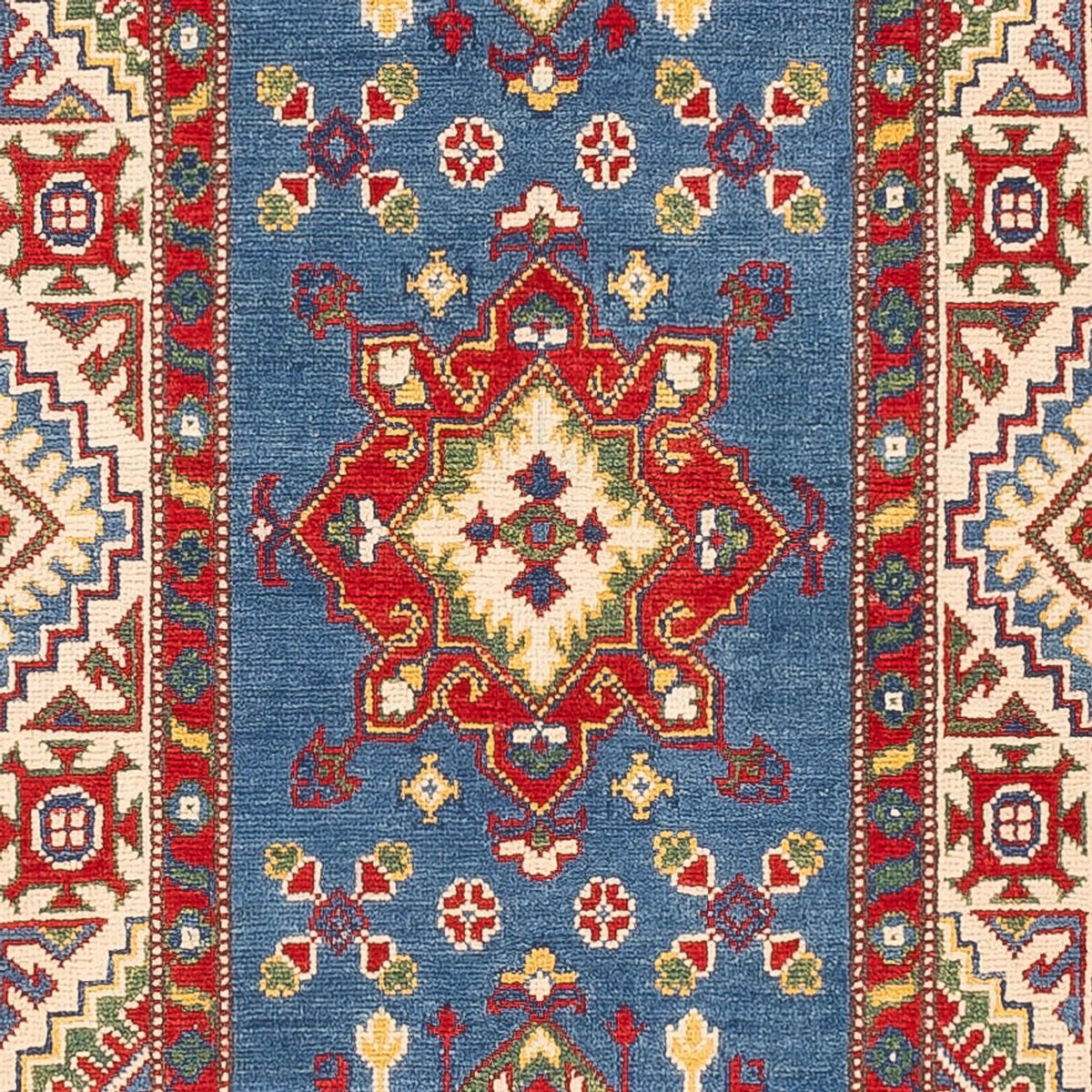 Loper Ziegler Tapijt - Kazak - 403 x 78 cm - donkerblauw