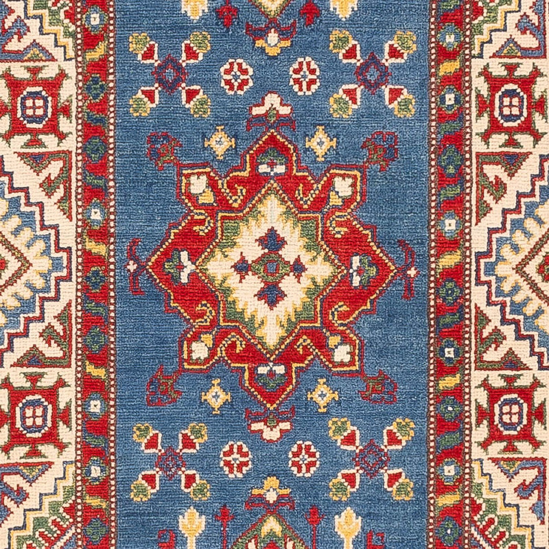 Loper Ziegler Tapijt - Kazak - 403 x 78 cm - donkerblauw