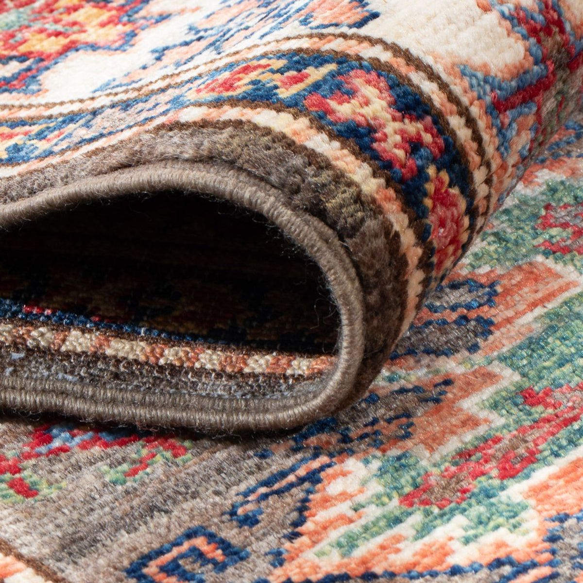 Loper Ziegler Tapijt - Kazak - 305 x 79 cm - donker beige