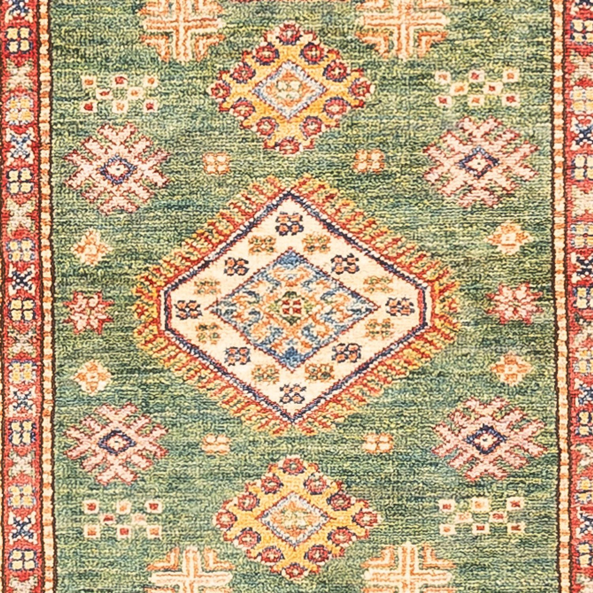 Loper Ziegler Tapijt - Kazak - 295 x 76 cm - groen