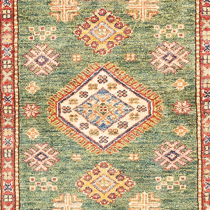 Loper Ziegler Tapijt - Kazak - 295 x 76 cm - groen