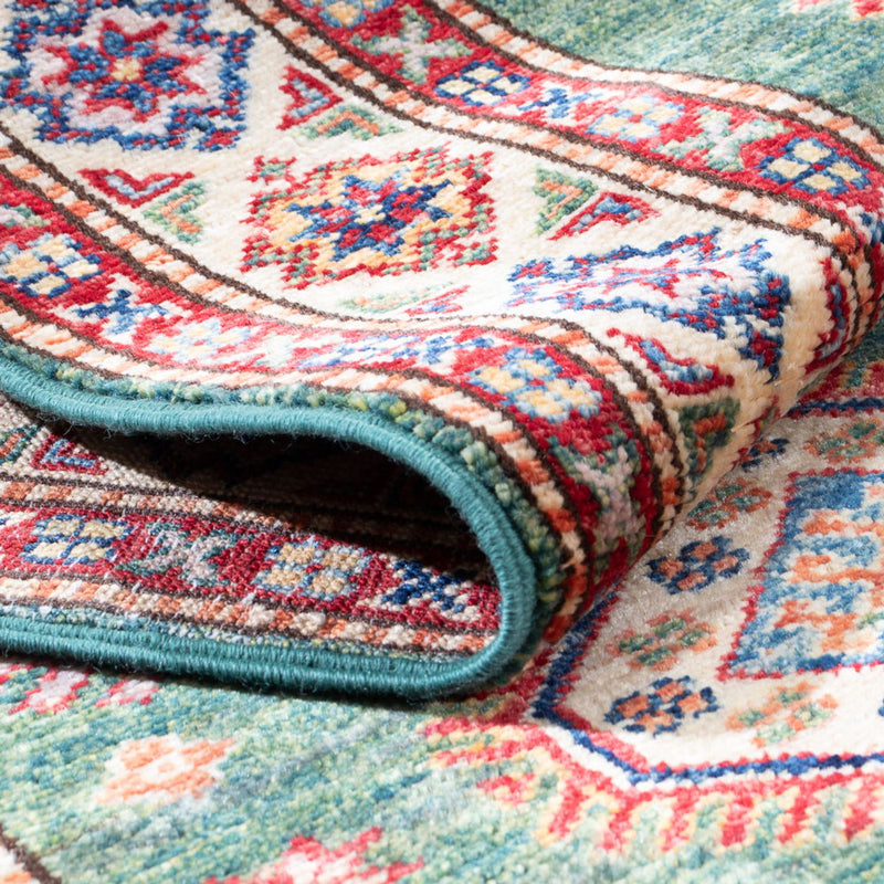 Loper Ziegler Tapijt - Kazak - 295 x 76 cm - groen