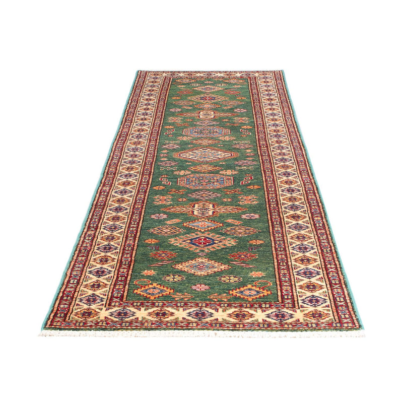 Loper Ziegler Tapijt - Kazak - 295 x 76 cm - groen