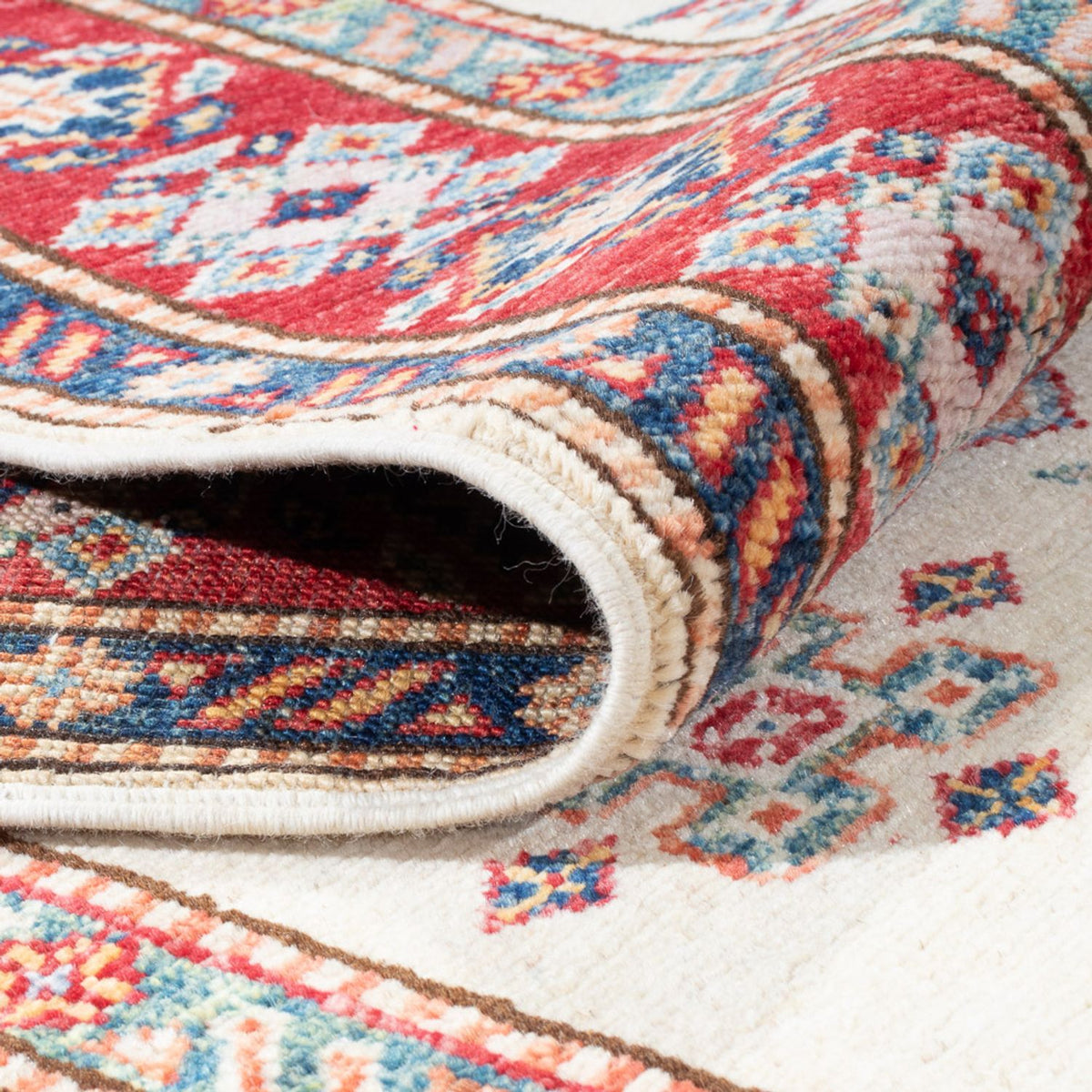 Loper Ziegler Tapijt - Kazak - 305 x 85 cm - beige