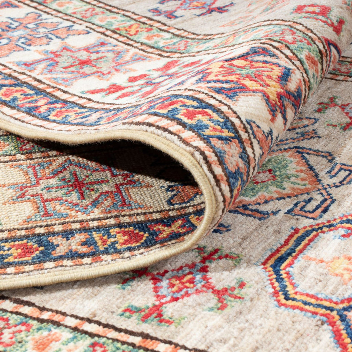 Loper Ziegler Tapijt - Kazak - 300 x 75 cm - donker beige