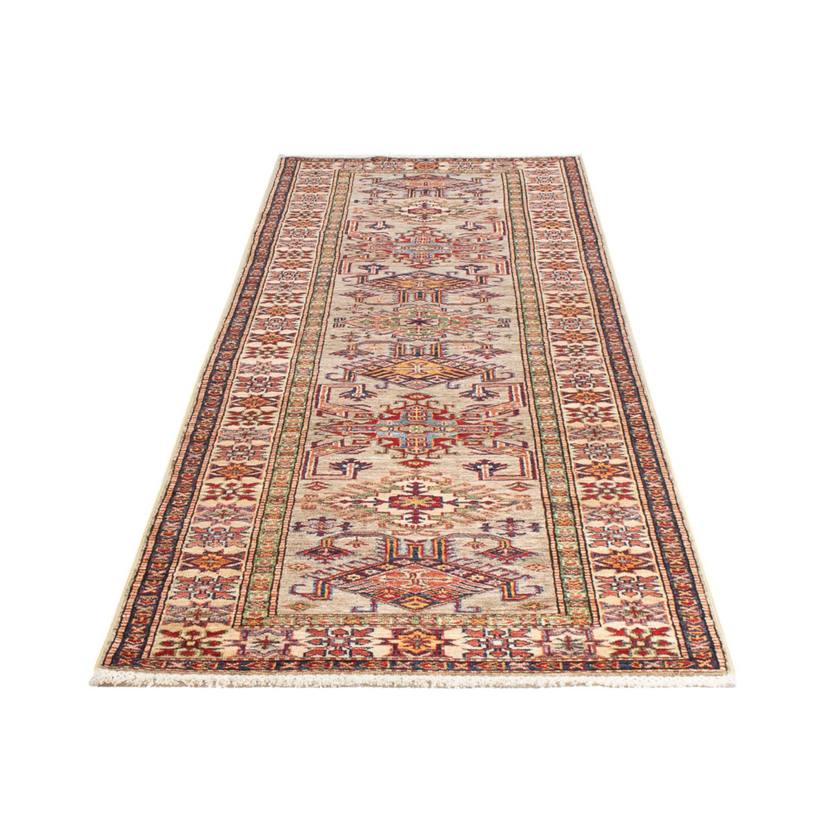 Loper Ziegler Tapijt - Kazak - 300 x 75 cm - donker beige