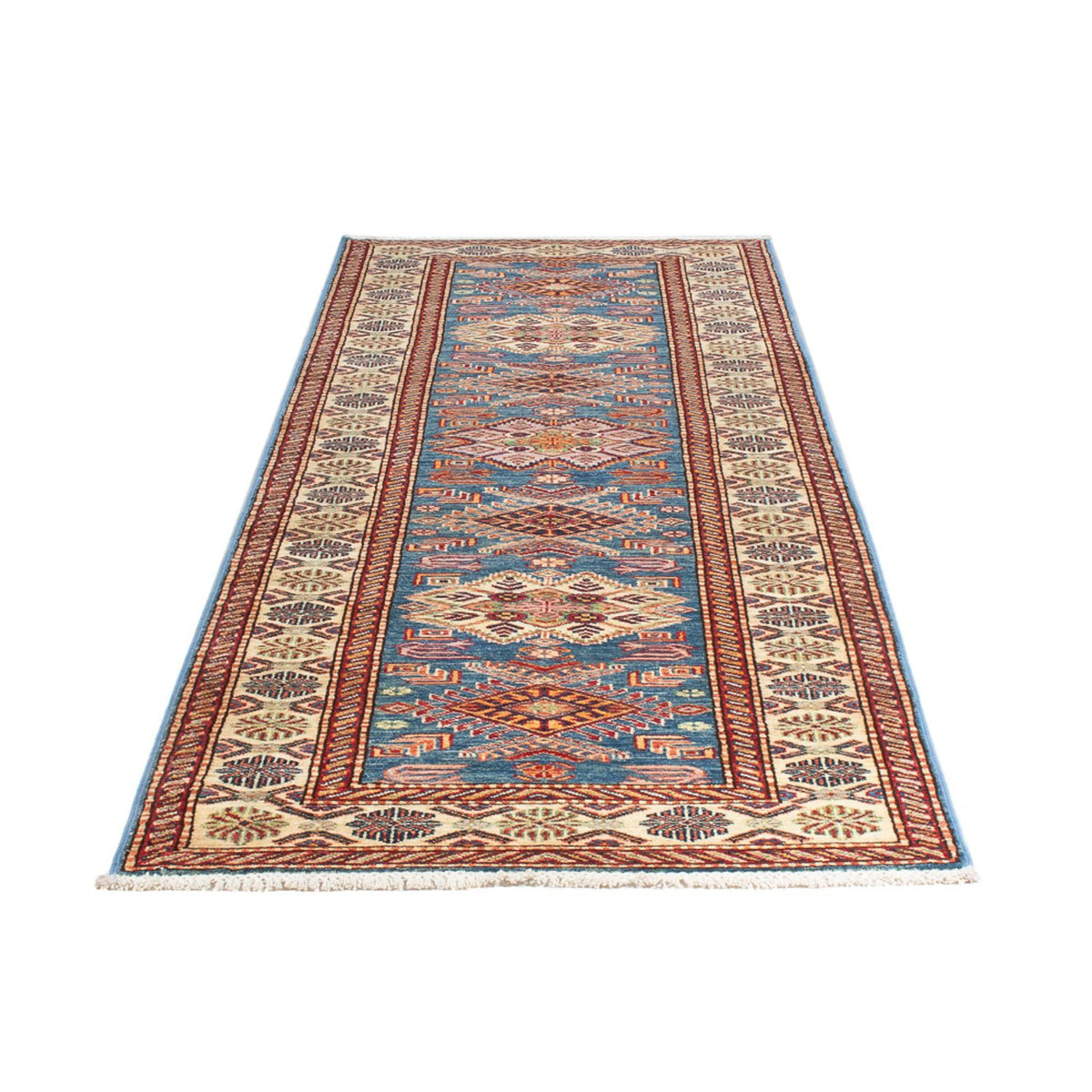 Loper Ziegler Tapijt - Kazak - 294 x 83 cm - blauw
