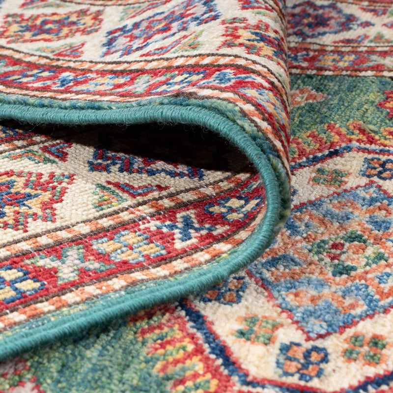 Loper Ziegler Tapijt - Kazak - 296 x 80 cm - groen