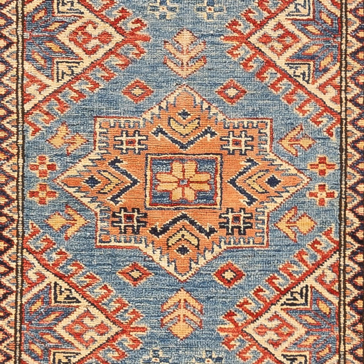 Loper Ziegler Tapijt - Kazak - 312 x 75 cm - turkoois