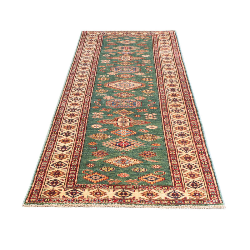 Loper Ziegler Tapijt - Kazak - 302 x 78 cm - groen