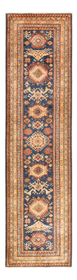 Loper Ziegler Tapijt - Kazak - 304 x 80 cm - donkerblauw