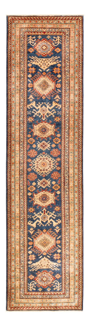 Loper Ziegler Tapijt - Kazak - 304 x 80 cm - donkerblauw