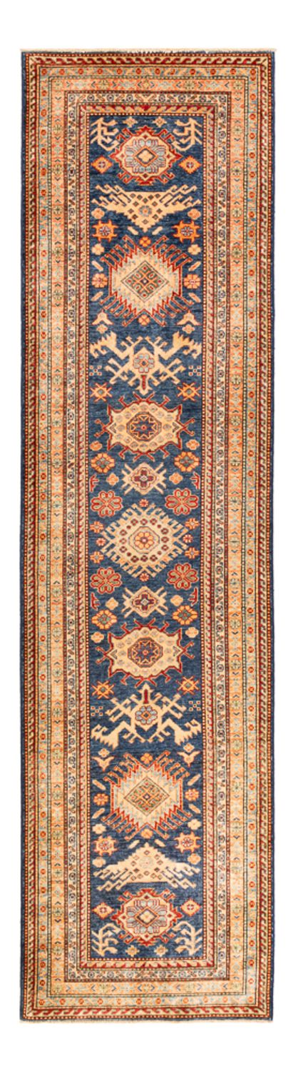 Loper Ziegler Tapijt - Kazak - 304 x 80 cm - donkerblauw