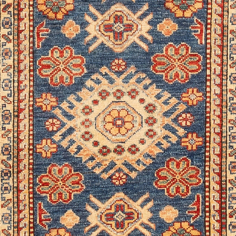 Loper Ziegler Tapijt - Kazak - 304 x 80 cm - donkerblauw