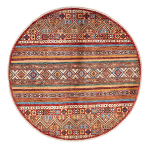 Ziegler Tapijt - Shal rond  - 137 x 145 cm - veelkleurig