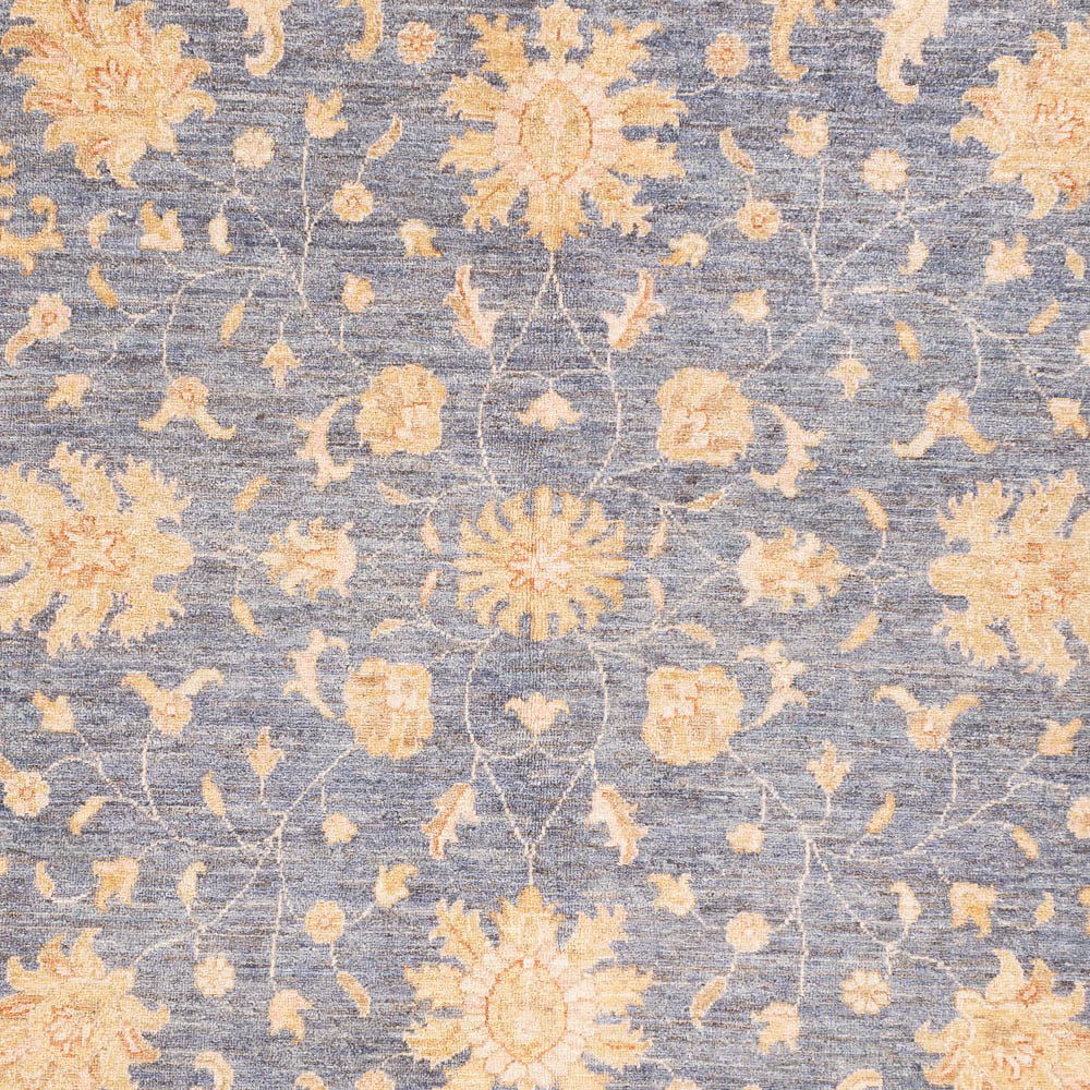 Ziegler tapijt rond  - 247 x 248 cm - benzine blauw