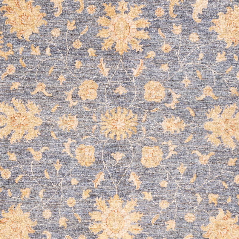 Ziegler tapijt rond  - 247 x 248 cm - benzine blauw