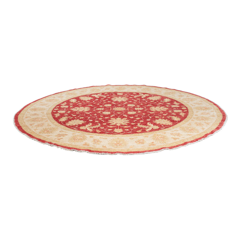 Ziegler tapijt rond  - 247 x 247 cm - rood