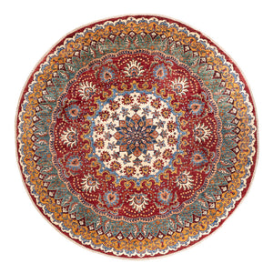 Ziegler Tapijt - Kazak rond  - 268 x 270 cm - veelkleurig
