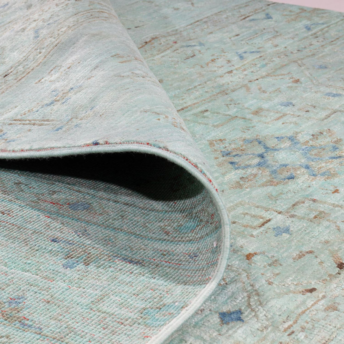 Ziegler tapijt - Modern - 237 x 164 cm - turkoois