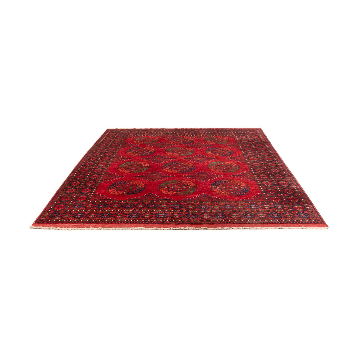 Afghaans tapijt - 300 x 251 cm - rood