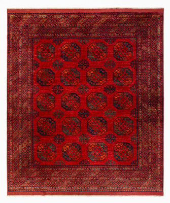 Afghaans tapijt - 298 x 257 cm - rood