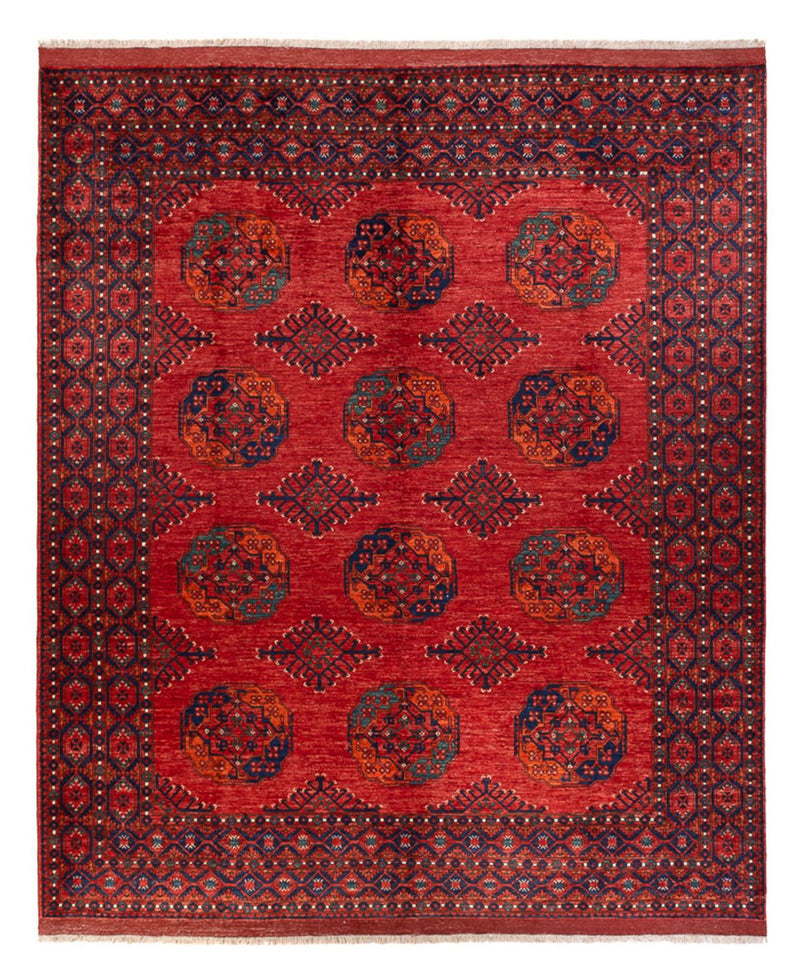 Afghaans tapijt - 298 x 256 cm - rood