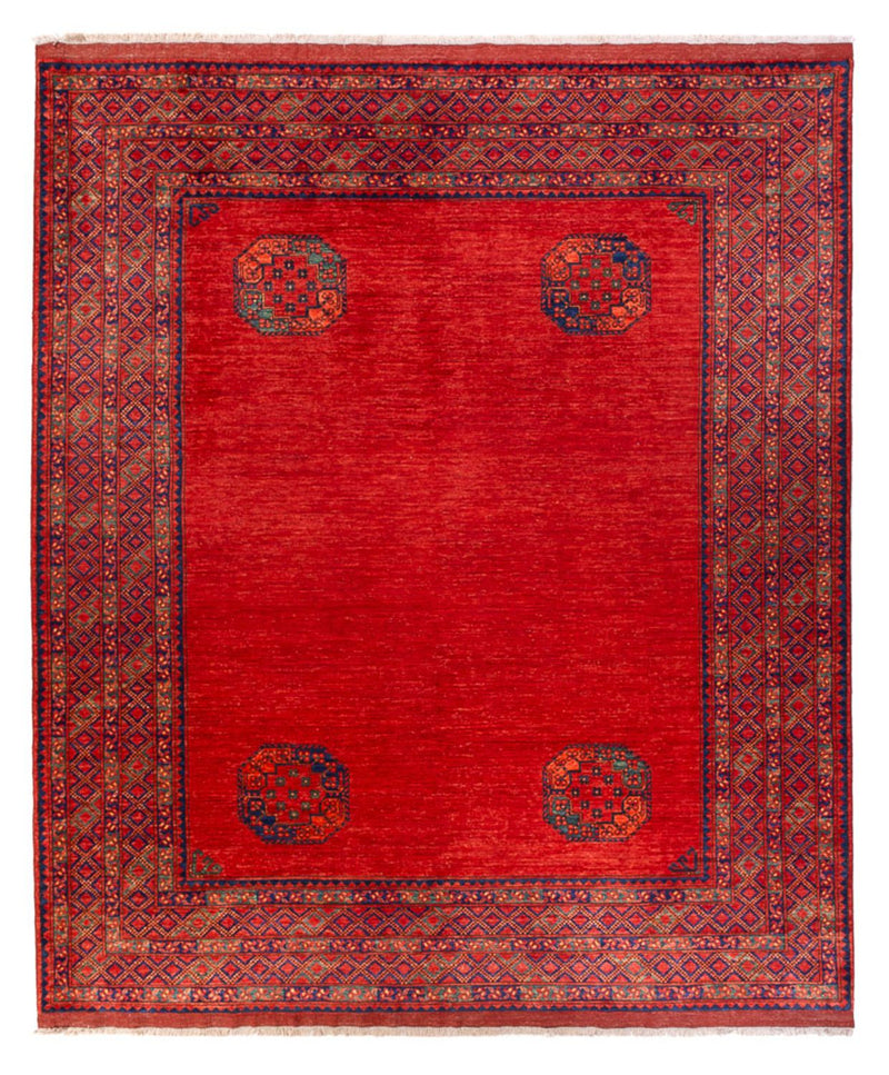 Afghaans tapijt - 297 x 256 cm - rood