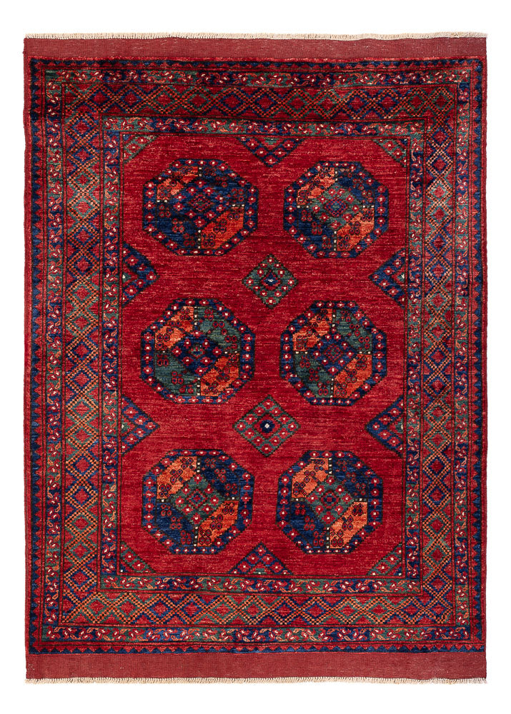 Afghaans tapijt - Kunduz - 199 x 149 cm - rood