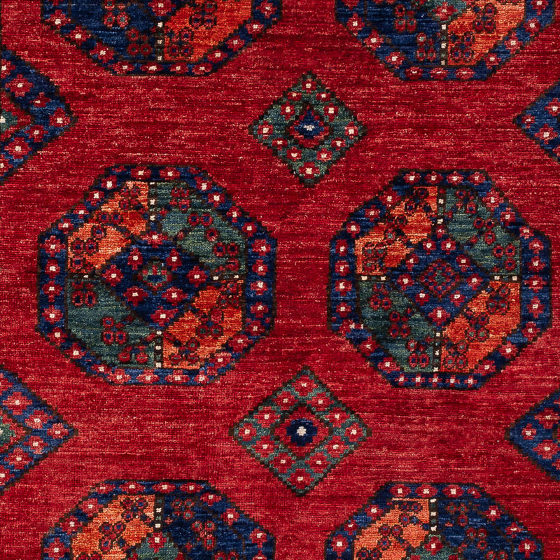 Afghaans tapijt - Kunduz - 199 x 149 cm - rood