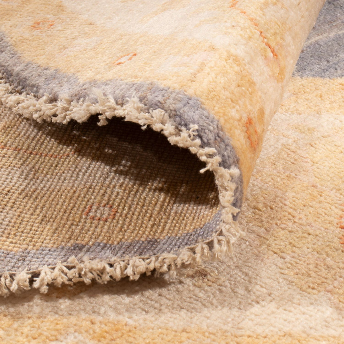 Ziegler tapijt rond  - 198 x 196 cm - zee blauw