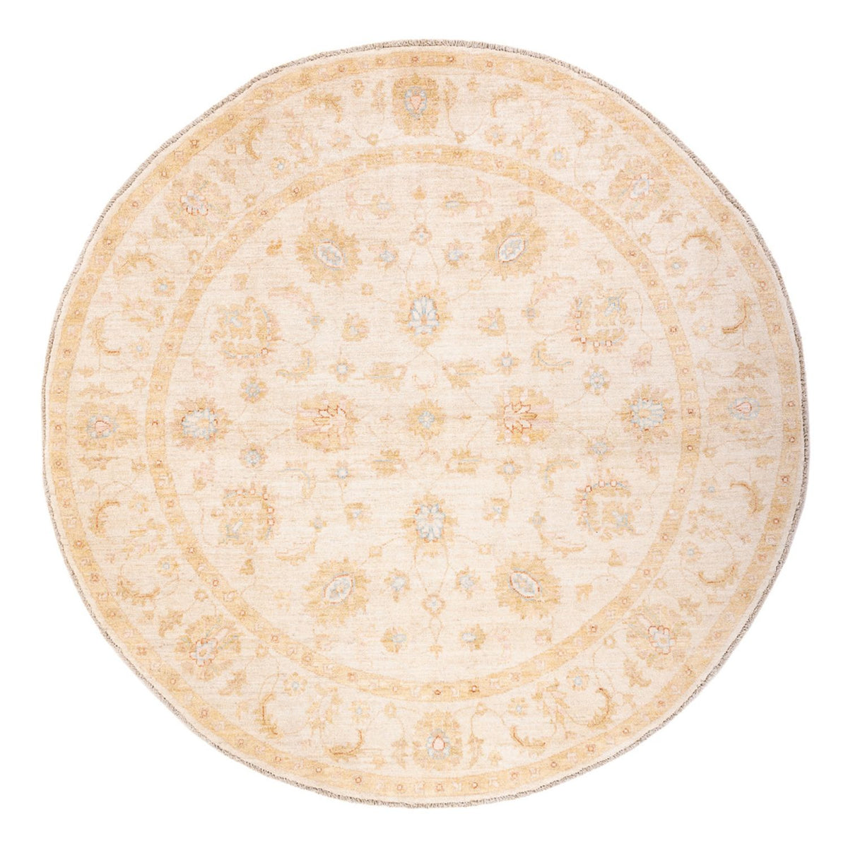 Ziegler tapijt rond  - 200 x 199 cm - beige