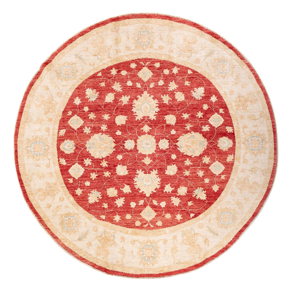 Ziegler tapijt rond  - 201 x 200 cm - rood