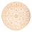 Ziegler tapijt rond  - 202 x 200 cm - beige
