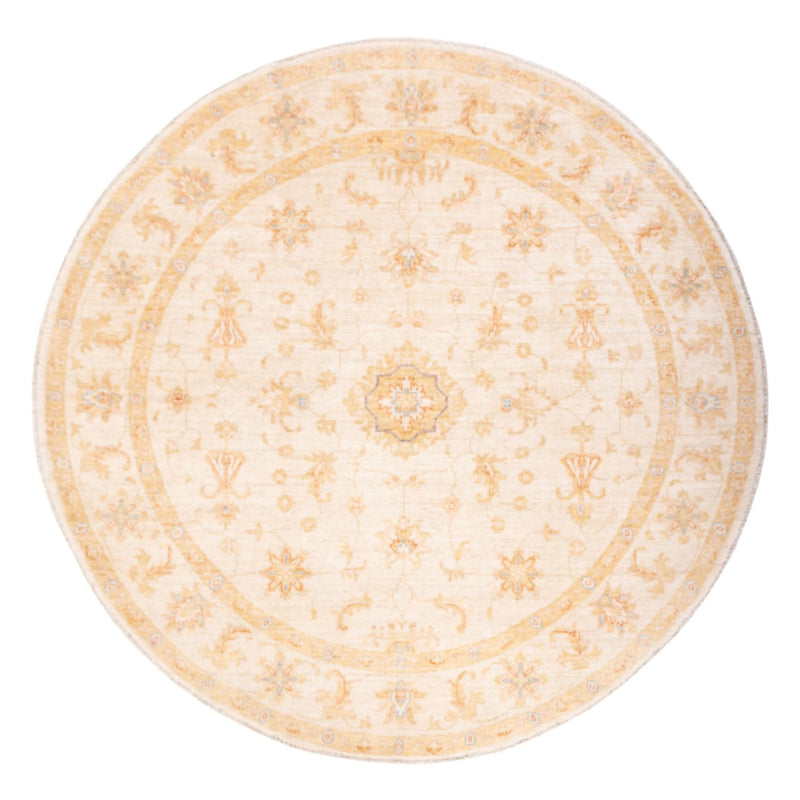 Ziegler tapijt rond  - 202 x 200 cm - beige