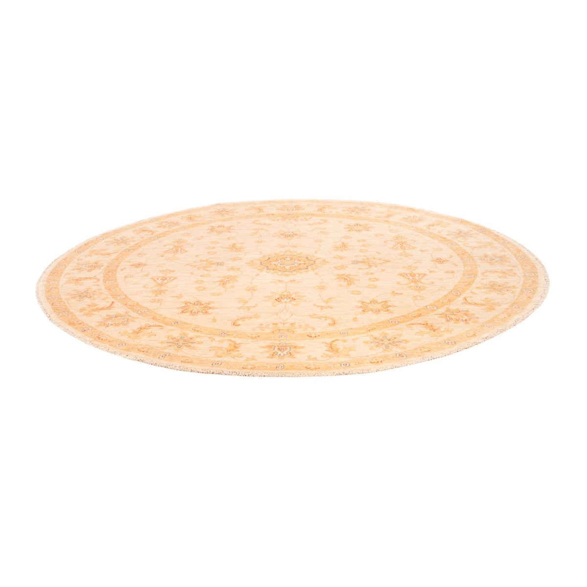 Ziegler tapijt rond  - 202 x 200 cm - beige